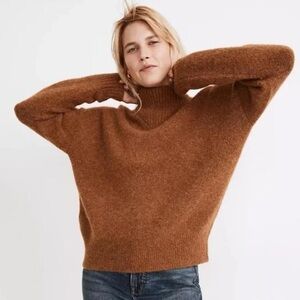 Madewell mock neck cozy knit sweater